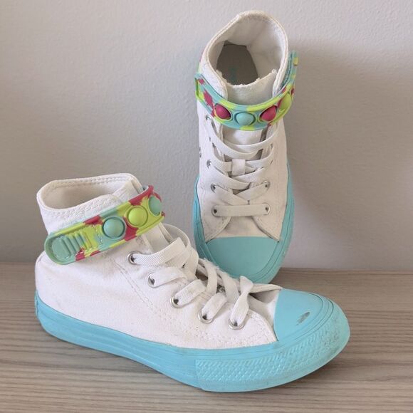 ⭕️ CONVERSE Sneakers Kids White US13 - Picture 1 of 8